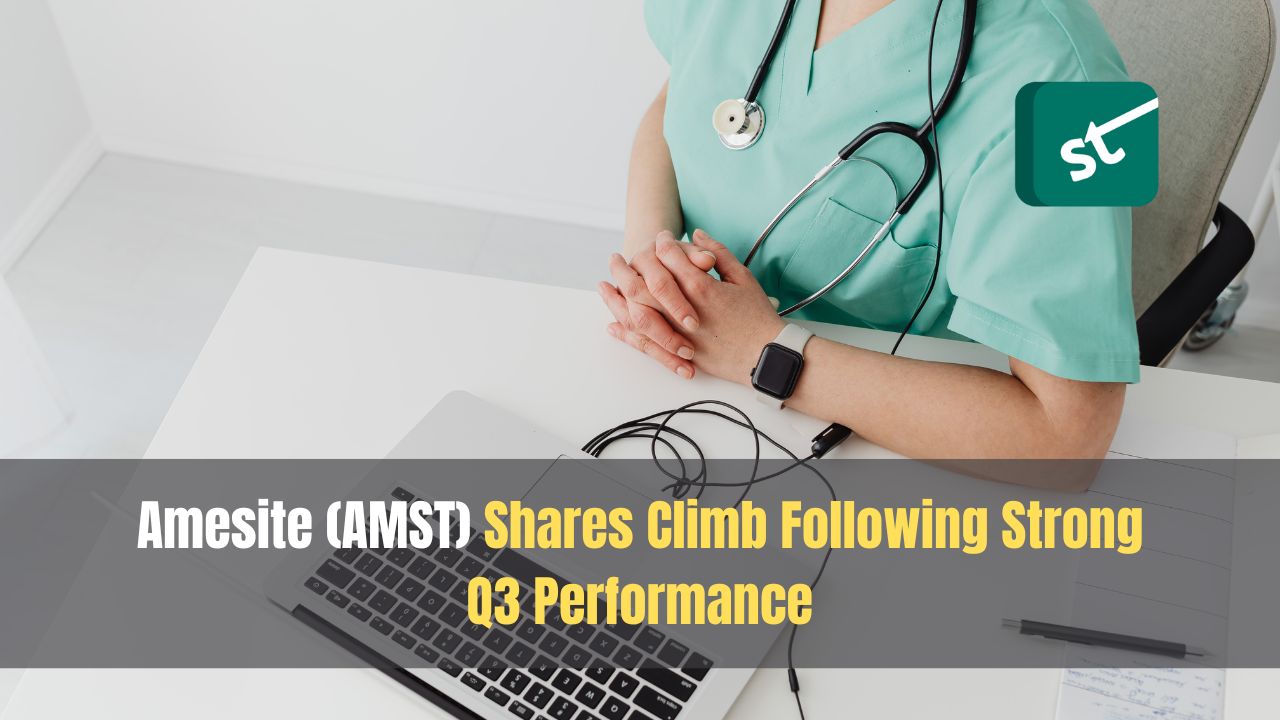 Amesite (AMST) Shares Climb Following Strong Q3 Performance Amesite (AMST) Shares Climb Following Strong Q3 Performance