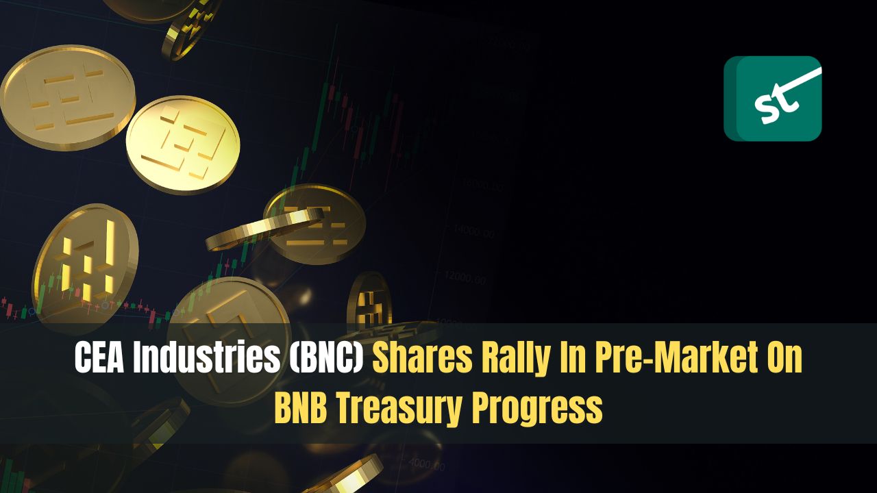 CEA Industries (BNC) Shares Rally In Pre-Market On BNB Treasury Progress